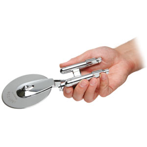 I may have to scrounge Ebay to find a Star Trek pizza cutter. ThinkGeek is out!